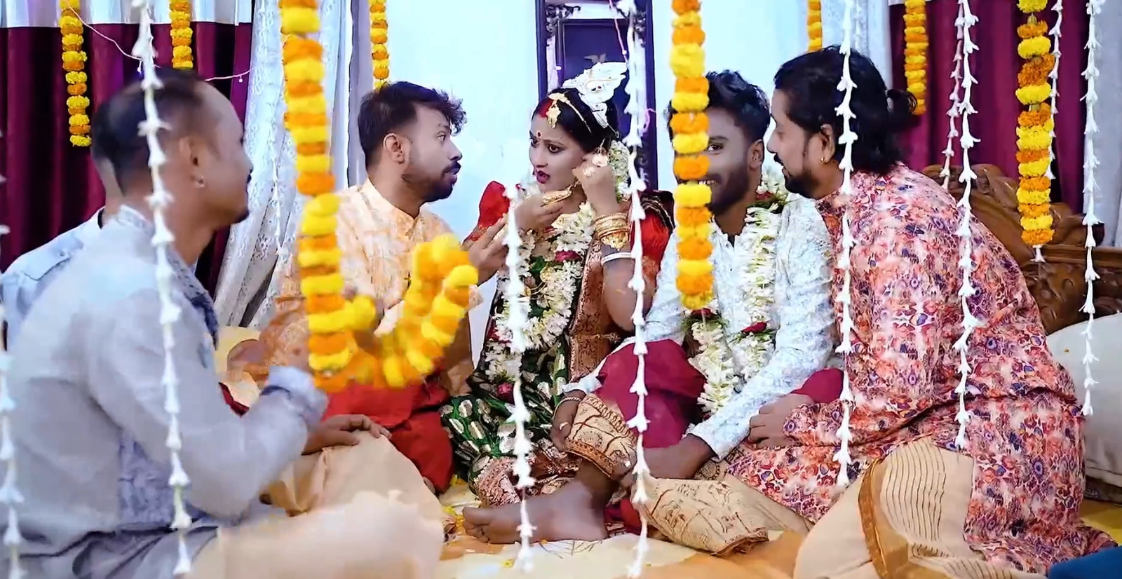 Sudipa Ki Suhagraat - Sudipa's wedding Night with Five Husband GangBang Fucking Full Movie